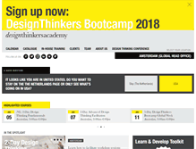 Tablet Screenshot of designthinkersacademy.com